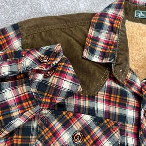 Outdoor Flannel Shirt Jacket Womens Corduroy Plaid Sherpa Lined Rustic Boho farm